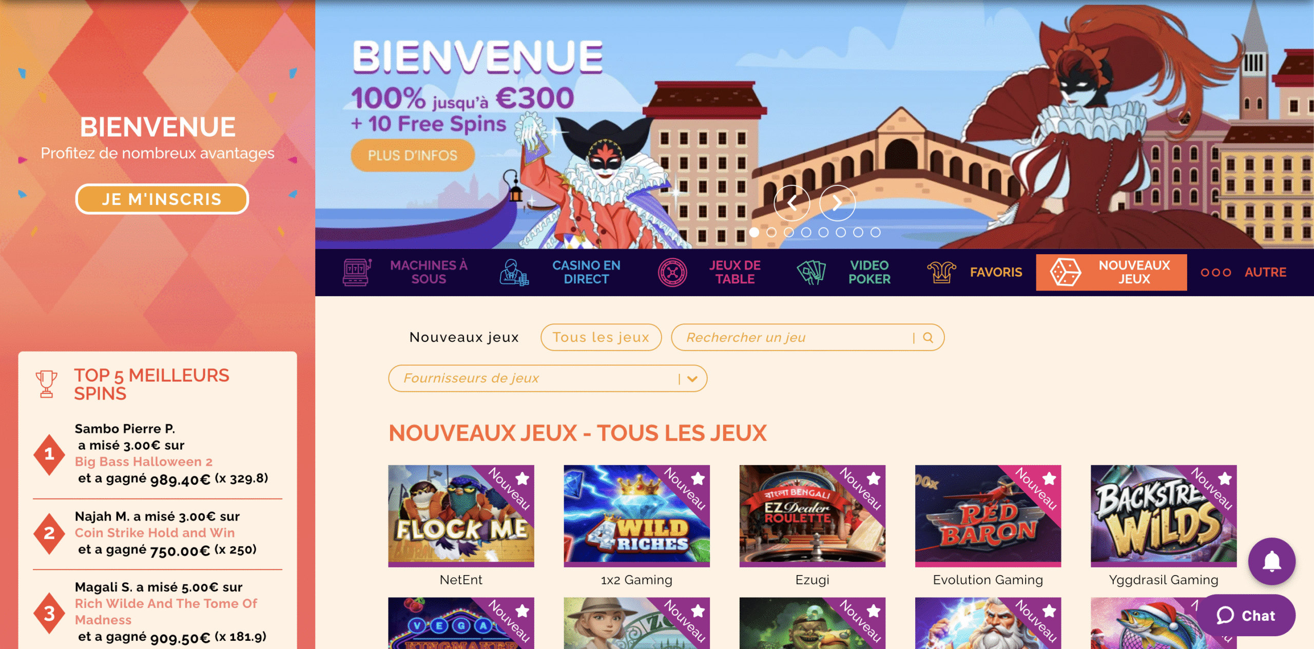 Arlequin Casino - Présentation des jeux populaires et des bonus disponibles